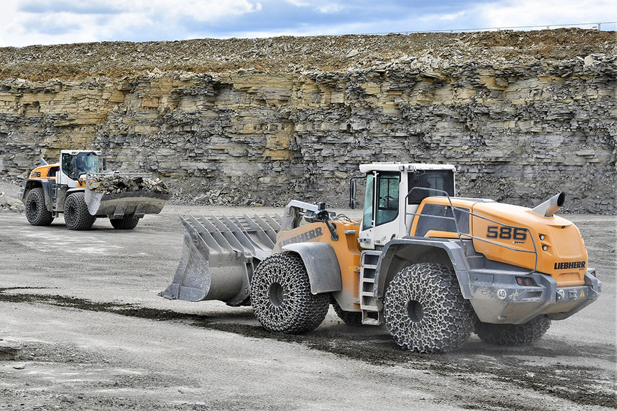 Economical in mining operations: third Liebherr L 586 XPower wheel loader for the Rinsche gravel plant